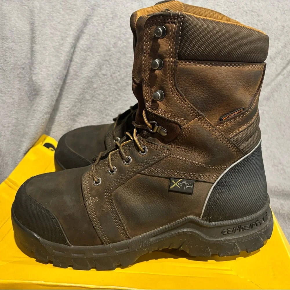 Carhartt Men's‎ 8-inch Waterproof Composite Toe Internal Met Guard Cmf8720- 10W